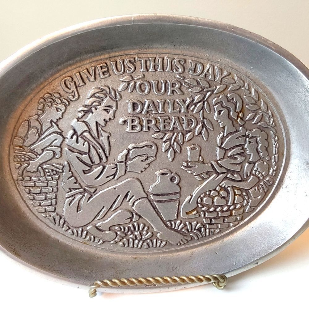 Daily Bread Server Tray-Pewter - Picture 3 of 8